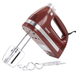 Better Chef MegaMix 5-Speed Hand Mixer, Red