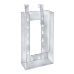 Azar Displays Hanging Trifold Brochure Holders, 7-3/4inH x 4-3/4inW x 1-1/2inD, Clear, Pack Of 10 Holders