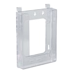 Azar Displays Hanging Bifold Brochure Holders, 8-1/2inH x 6-5/8inW x 1-1/2inD, Clear, Pack Of 10 Holders