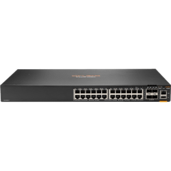 Aruba 6200F 24G 4SFP+ Switch - 24 Ports - Manageable - 2 Layer Supported - 59 W Power Consumption - Twisted Pair, Optical Fiber - Rack-mountable - Lifetime Limited Warranty