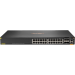 HPE 6200F 24G Class4 PoE 4SFP+ 370W Switch - 24 Ports - Manageable - 3 Layer Supported - Modular - 65 W Power Consumption - 370 W PoE Budget - Twisted Pair, Optical Fiber - PoE Ports - Rack-mountable - Lifetime Limited Warranty