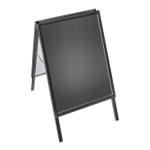 Azar Displays Slide In A-Frame Sign Holder, 36in x 23 3/4in x 27 1/2in, Black Plastic Frame