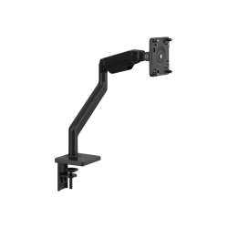 Humanscale M2.1 - Mounting kit (monitor arm, fixed angled / dynamic link, two-piece desk clamp mount) - adjustable arm - for LCD display - black with black trim - mounting interface: 100 x 100 mm