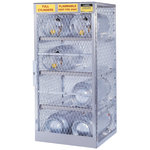 Justrite Horizontal Cylinder Storage Locker, 8 Cylinders