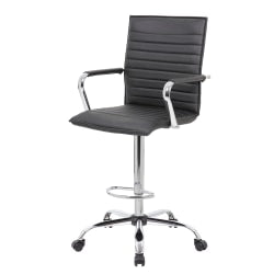 Boss Office Products Mesh Task Chair With Loop Arms, Black