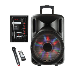 BeFree Sound 2500W Bluetooth Portable Party PA Speaker, Black, 99595926M