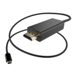 UNC Group - Video / audio cable - 24 pin USB-C male to HDMI male - 3 ft