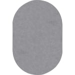 Joy Carpets Kids Essentials Oval Area Rug, Endurance, 6ft x 9ft, Silver