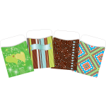 Barker Creek Peel & Stick Library Pockets, 3-1/2in x 5-1/8in, Natures Colors, Set Of 120 Pockets