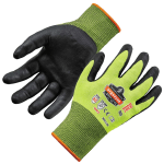 Ergodyne ProFlex 7022 Polyester Hi-Vis Nitrile-Coated Gloves, Medium, Lime