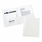 Avery 2-Pocket Folders, Letter Size, White, Pack Of 25