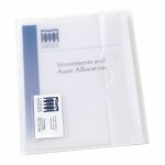 Avery Translucent Document Wallet, Matte Finish, Letter Size, 12/BX, Clear