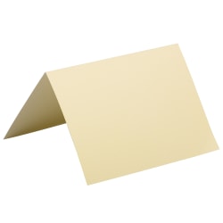 JAM Paper Strathmore Fold-Over Cards, 5in x 6 5/8in, Bright White, Pack Of 25