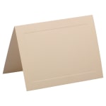 JAM Paper Strathmore Fold-Over Cards, With Panel, 5in x 6 5/8in, Ivory, Pack Of 25