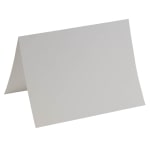 JAM Paper Strathmore Fold-Over Cards, With Panel, 5in x 6 5/8in, Bright White, Pack Of 25