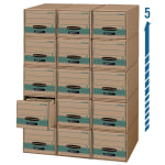 Bankers Box Stor/Drawer Steel Plus Drawer Files, Legal Size, 23 1/4in x 15 1/2in x 10 3/8in, 94% Recycled, Pack Of 6