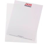 JAM Paper Plastic Sleeves, 9in x 11 1/2in, 1in Capacity, Clear, Pack Of 12