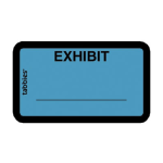 Tabbies Color-coded Legal Exhibit Labels, TAB58091, 1 5/8inW x 1inL, Blue, Pack Of 252