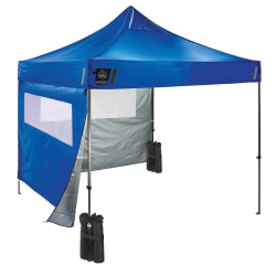 Ergodyne SHAX 6052 Heavy-Duty Pop-Up Tent Kit, 120in, Blue