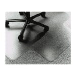 SKILCRAFT Lowith Med-pile PVC Floor Mat, Floor, Carpeted Floor, 60in L x 46in W x 0.13in H, Vinyl, Clear