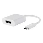 UNC Group - USB / DisplayPort adapter - 24 pin USB-C (M) to DisplayPort (F) - Thunderbolt 3 / USB / DisplayPort - white