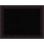 Amanti Art Cork Bulletin Board, 34in x 26in, Black, Portico Espresso Wood Frame