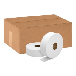 SKILCRAFT Jumbo Roll 2-Ply Toilet Paper, 100% Recycled, 2000ft Per Roll, Pack Of 6 Rolls