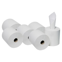 SKILCRAFT Center-Pull 2-Ply Paper Towels, 100% Recycled, 600ft Per Roll, Pack Of 6 Rolls