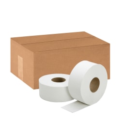 SKILCRAFT Jumbo Roll 2-Ply Toilet Paper, 100% Recycled, 1000ft Per Roll, Pack Of 12 Rolls