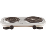 Brentwood TS-361W 1500w Double Electric Burner, White - Burner