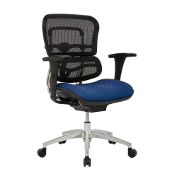 WorkPro 9500XL Series Big & Tall Ergonomic Mesh/Premium Fabric Mid-Back Chair, Black/Olive, BIFMA Compliant