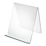 Azar Displays Acrylic Easel Displays, 10-1/2inH x 4-1/2inW x 9-1/2inD, Clear, Pack Of 10 Displays