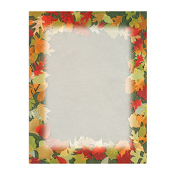 Great Papers! Holiday-Themed Letterhead Paper, 8 1/2in x 11in, Translucent Leaves, Pack Of 80 Sheets