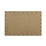 Linon Burke Burlap Nailhead Home Office Corkboard, 24in x 36in, Brown/Antique Bronze