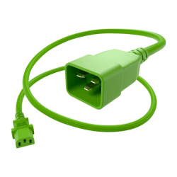 Unirise Standard Power Cord - For Electronic Equipment - 15 A - Green - 6 ft Cord Length