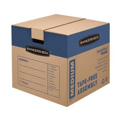 Bankers Box SmoothMove Prime Moving & Boxes, 16in x 16in x 18in, Kraft Brown, Case Of 8