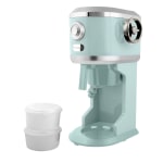 Nostalgia CLFRZFRTSHVR2AQ Classic Retro Ice & Frozen Ice Shaver, 16-15/16in x 9-3/8in, Aqua