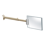 Azar Displays 2-Sided Aisle Acrylic Sign Holders With Telescopic Grippers, 5inH x 7inW x 1/4inD, Clear, Pack Of 4 Grippers