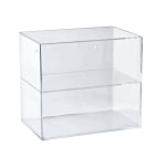 Azar Displays Acrylic Countertop Open Case With 1 Shelf, 12-1/4inH x 14inW x 9inD, Clear