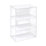 Azar Displays Acrylic Countertop Open Case With 2 Shelves, 17-1/4inH x 12-3/8inW x 7-7/8inD, Clear