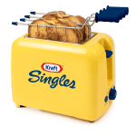 Kraft Singles Grilled Cheese Sandwich Toaster, 9inH x 5-3/4inW x 7-1/4inD, Yellow