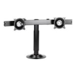 Chief KTG220B Horizontal Dual Monitor Grommet Mount - Mounting kit (pole clamp, grommet mount, pole) - for dual flat panel - steel - black