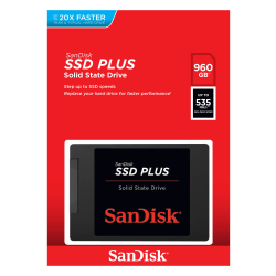 SanDisk SSD PLUS Internal Solid State Drive, 960GB, Black