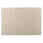 Baxton Studio Murray Handwoven Wool Area Rug, 5-1/4ft x 7-1/2ft, Ivory