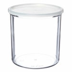 Cambro Round Crocks With Lids, 1.2-Quart, Clear, Set Of 12 Crocks