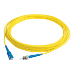 C2G 3m SC-ST 9/125 Simplex Single Mode OS2 Fiber Cable - Yellow - 10ft - Patch cable - ST single-mode (M) to SC single-mode (M) - 3 m - fiber optic - simplex - 9 / 125 micron - OS2 - yellow