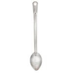 Hoffman Browne 15in Serving Spoons, Curved, Silver, Pack Of 120 Spoons