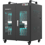 ChargeTech 20-Bay UV Disinfection & Charging Cabinet, 55in x 26in x 22in, Black