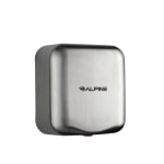 Alpine Industries Hemlock 120 Volt Steel Electric Commercial Automatic Touchless Hand Dryer, Stainless Steel