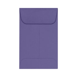 LUX Coin Envelopes, #1, Gummed Seal, Wisteria, Pack Of 250